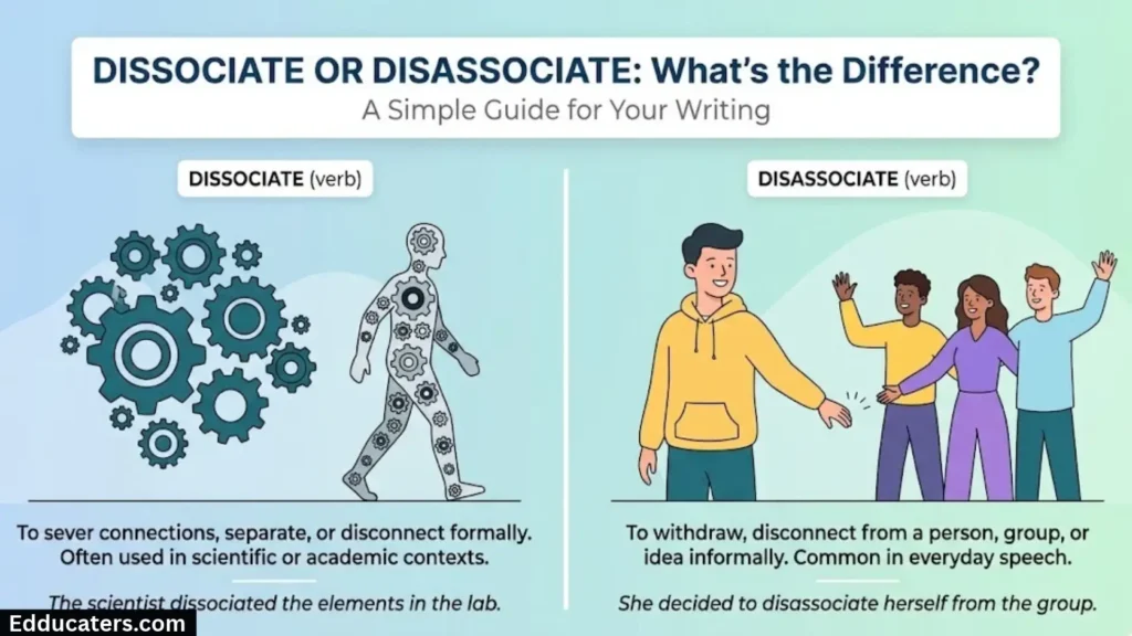 Dissociate or Disassociate