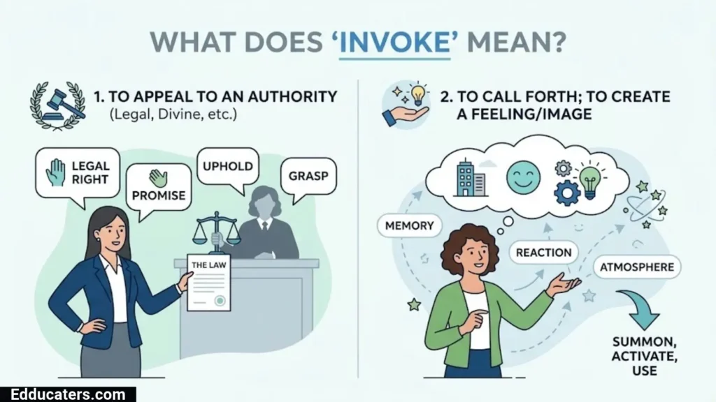 Evoke or Invoke