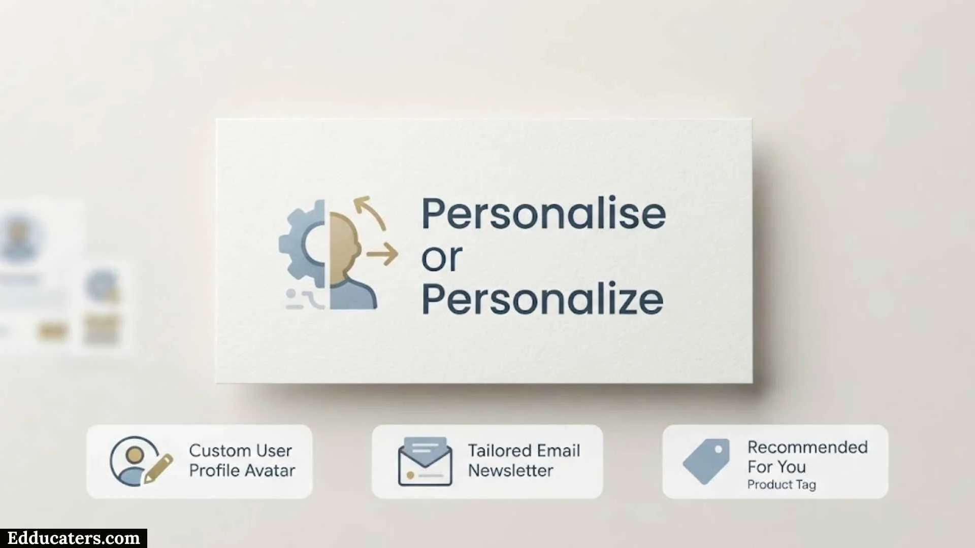 Personalise or Personalize